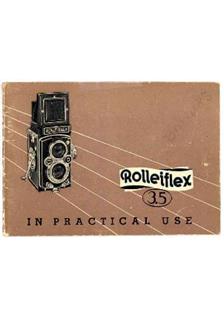 Rollei Rolleiflex 3.5 E 2 manual. Camera Instructions.